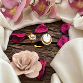 Vriksham Floral & Oval Shape Mossanite Stone Finger Ring-VV1995